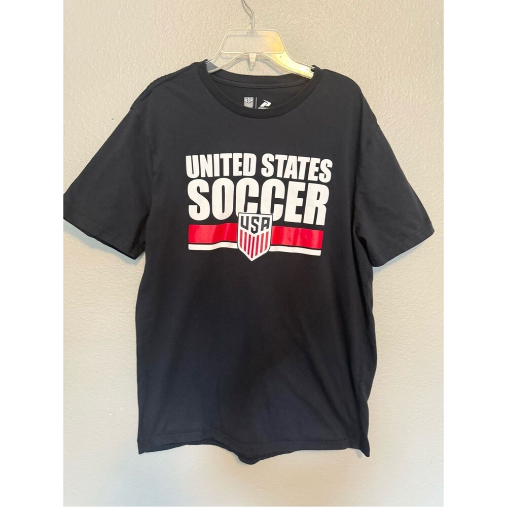 Men's U.S. Soccer Federation Graphic T-Shirt – Navy, Size L, Officially Licensed